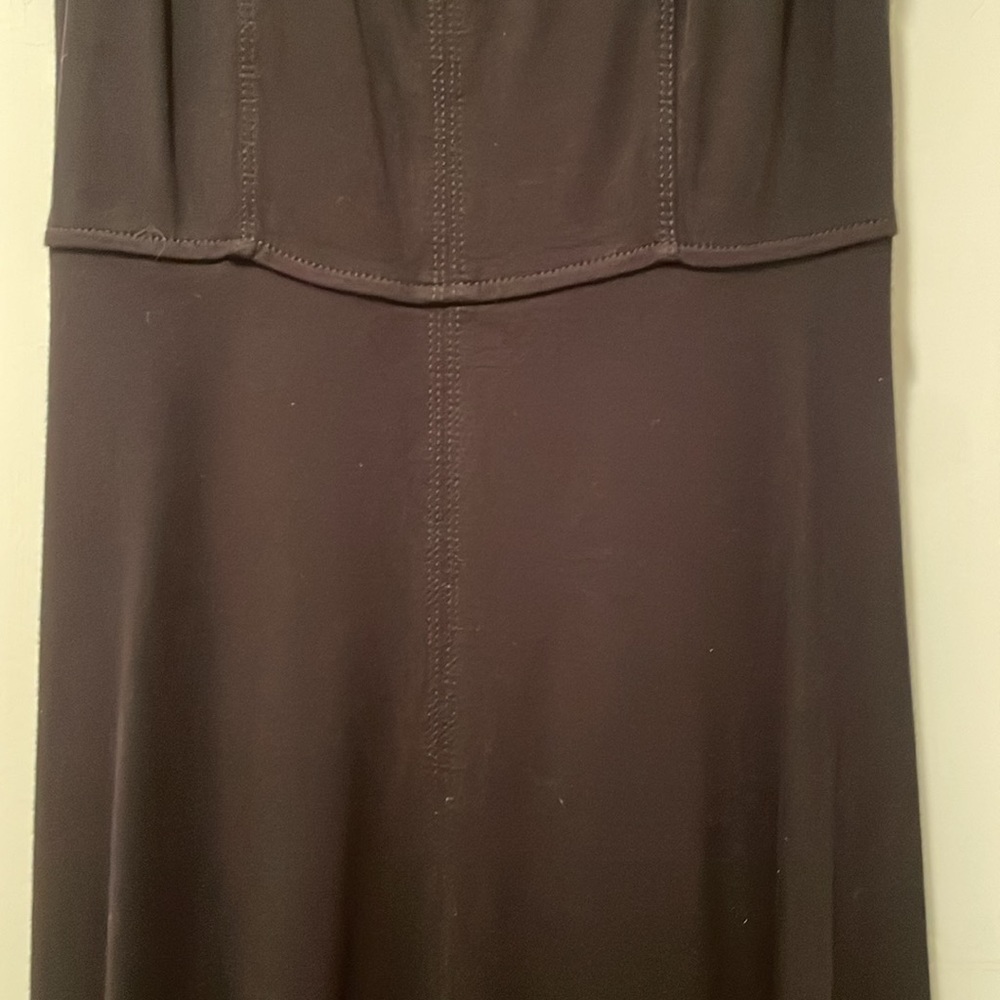 LOFT long-line black dress - Picture 4 of 8